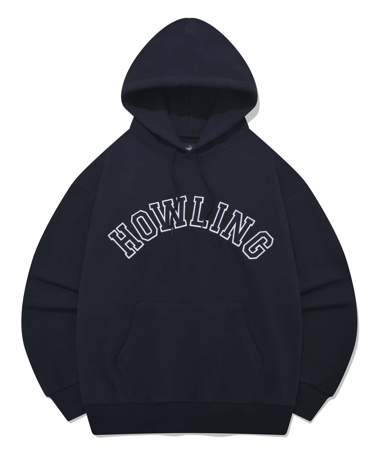 HOWLING APPLIQUE HOOIDE [NAVY]